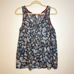 Edmé & Esyllte Anthropologie Grey Butterfly Top- 4
